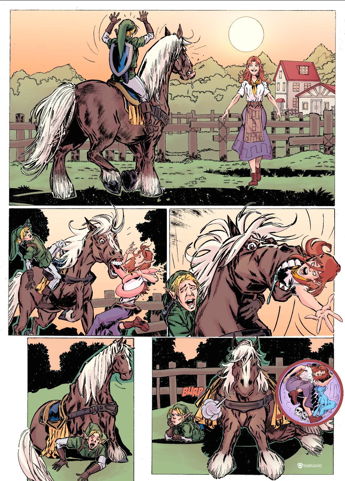 Link decides to return Epona to Lon Lon Ranch in an attempt to put a stop t...