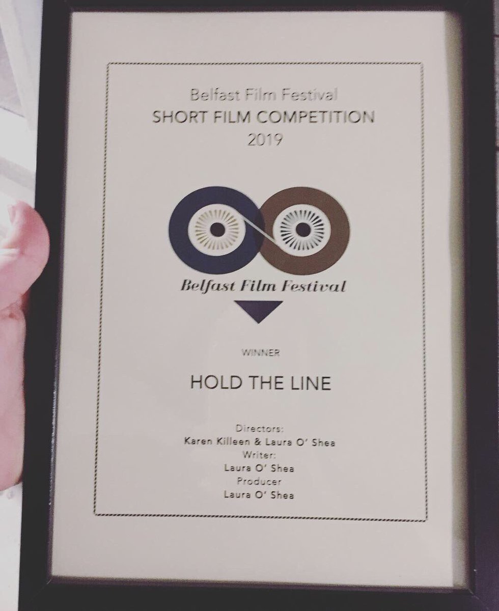 hellofraser's tweet photo. BIG Congratsย to our actor Laura OโShea who won the Best Short Film Award at the @BelfastFilmFes1 recently for her film โHOLD THE LINEโ ๐๐ป๐ #fraseractor #frasertalent #holdtheline #bestshort #award https://t.co/HYRjUHAQgQ