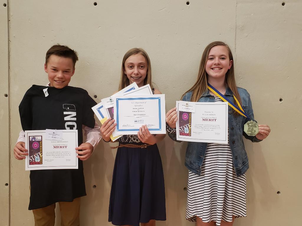 Awesome showing by this crew today!  Way to represent AG at the state science fair!