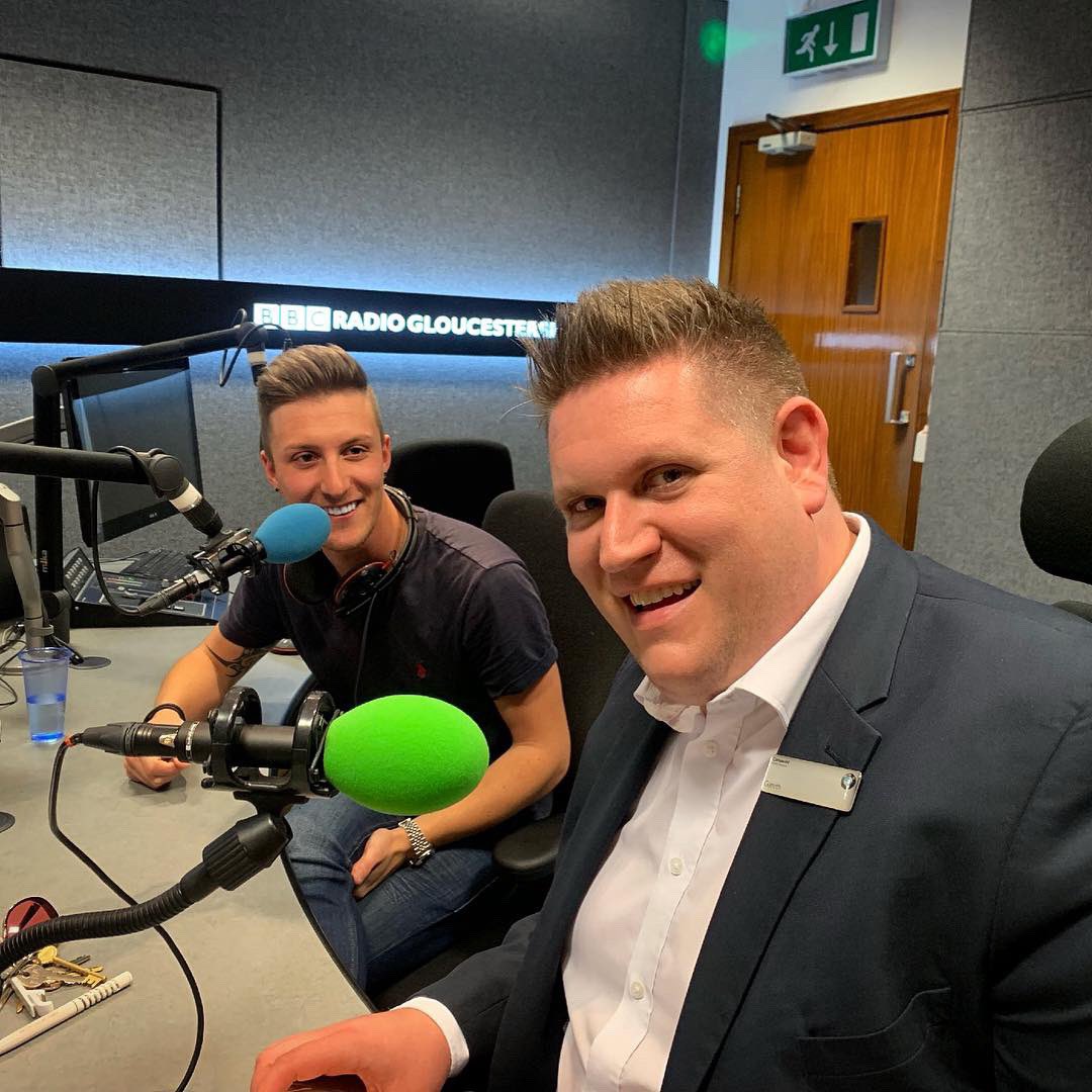 Popped in to <a href="/BBCGlos/">BBC Gloucestershire</a> for a quick chat with <a href="/quizmastergaz/">Gaz Rees Jones</a>! Listen from 3pm everyday next week to hear what nonsense we got up to!