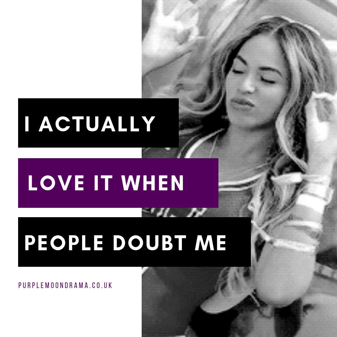 PurpleMoonDrama's tweet image. I actually love it when people doubt me. #underpromise #overdeliver