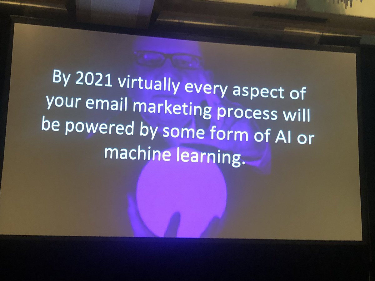 KendallMNowers's tweet photo. @LorenMcDonald’s prediction for the future of #EmailMarketing at #EEC2019 https://t.co/mHymMAm46v