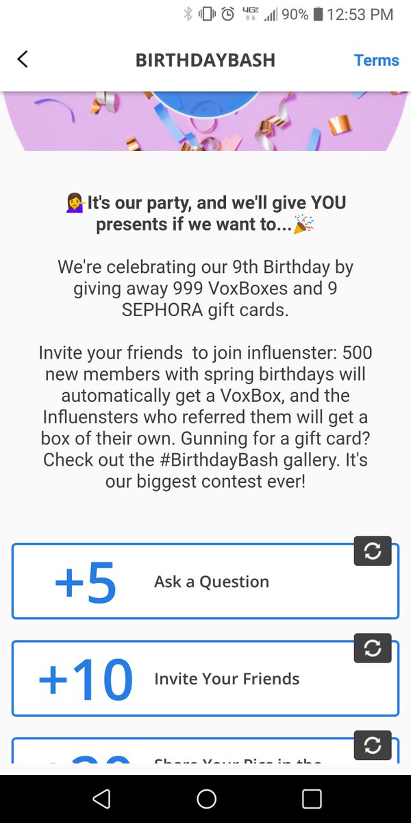 rwarman04's tweet photo. Join me on Influesnter and if you have a spring birthday you can get a VoxBox!!! A VoxBox has things you get to try for free! Just tell everyone on social media what you thought of the product! Simple!! Join here- https://t.co/t5hAIEmZAX
#BirthdayBash Influenster https://t.co/h5mQIhNmeT