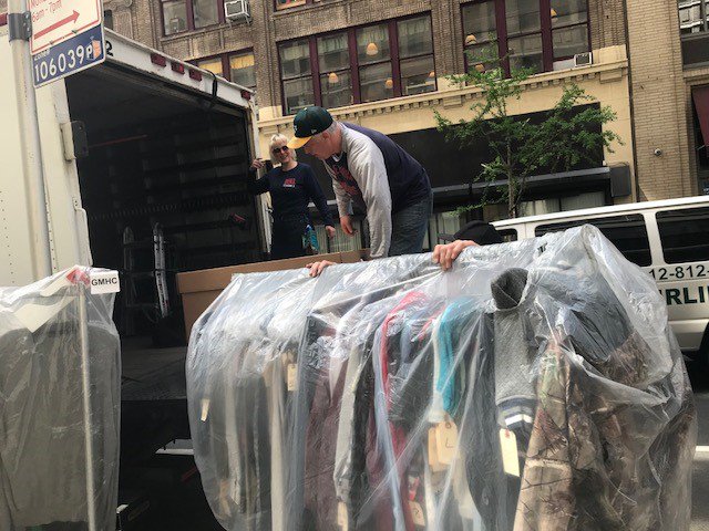 NYSFILM's tweet photo. Thanks to the generosity of @BullCBS @GMHC will be able to help hundreds by providing much needed clothing, shoes and boots. #FilmGoodDoGood @NYSFilm @NYCares @NYersVolunteer https://t.co/JhTfZOqikc