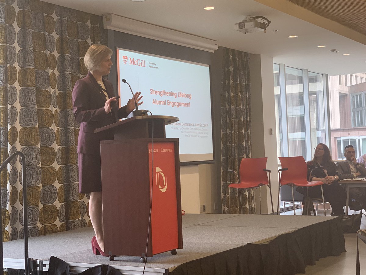 MediaMindsRob's tweet photo. “Friendraisers and fundraisers - we’re all in the same game”, says @mcgillu’s Gabriell Korn when talking about how high-value engagement opportunities can meet the needs of today’s alumni. #EFMDextrel https://t.co/64wNvxp8Vm