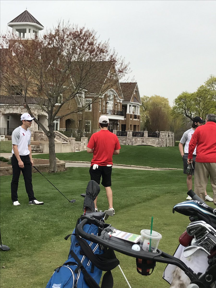The boys are getting ready to tee off at Arrowhead!