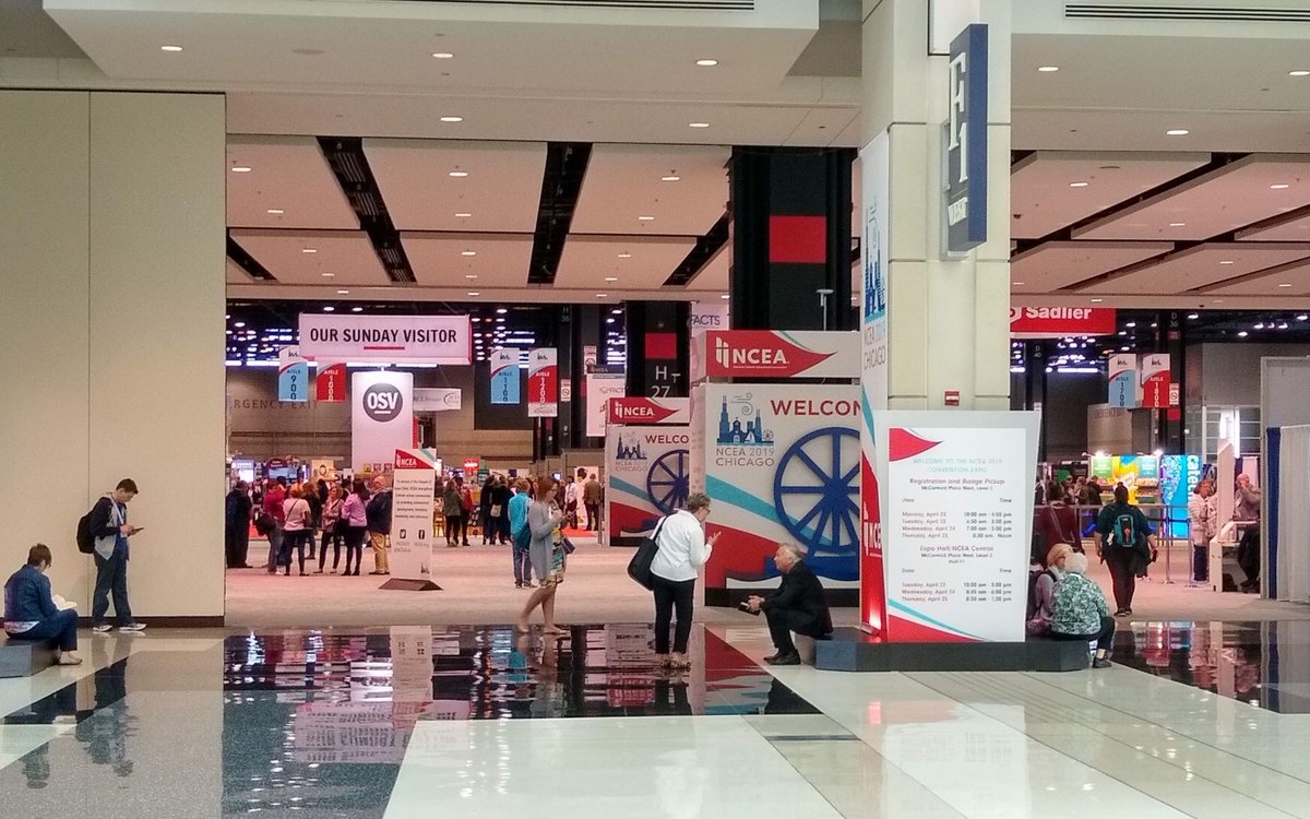 Our teachers, principal, and staff had a wonderful time at #NCEA2019  - the National Catholic Education Association conference and expo - hosted by the Archdiocese of Chicago this year at McCormick Place. Many thanks for the prayer, learning, and connections with peers!