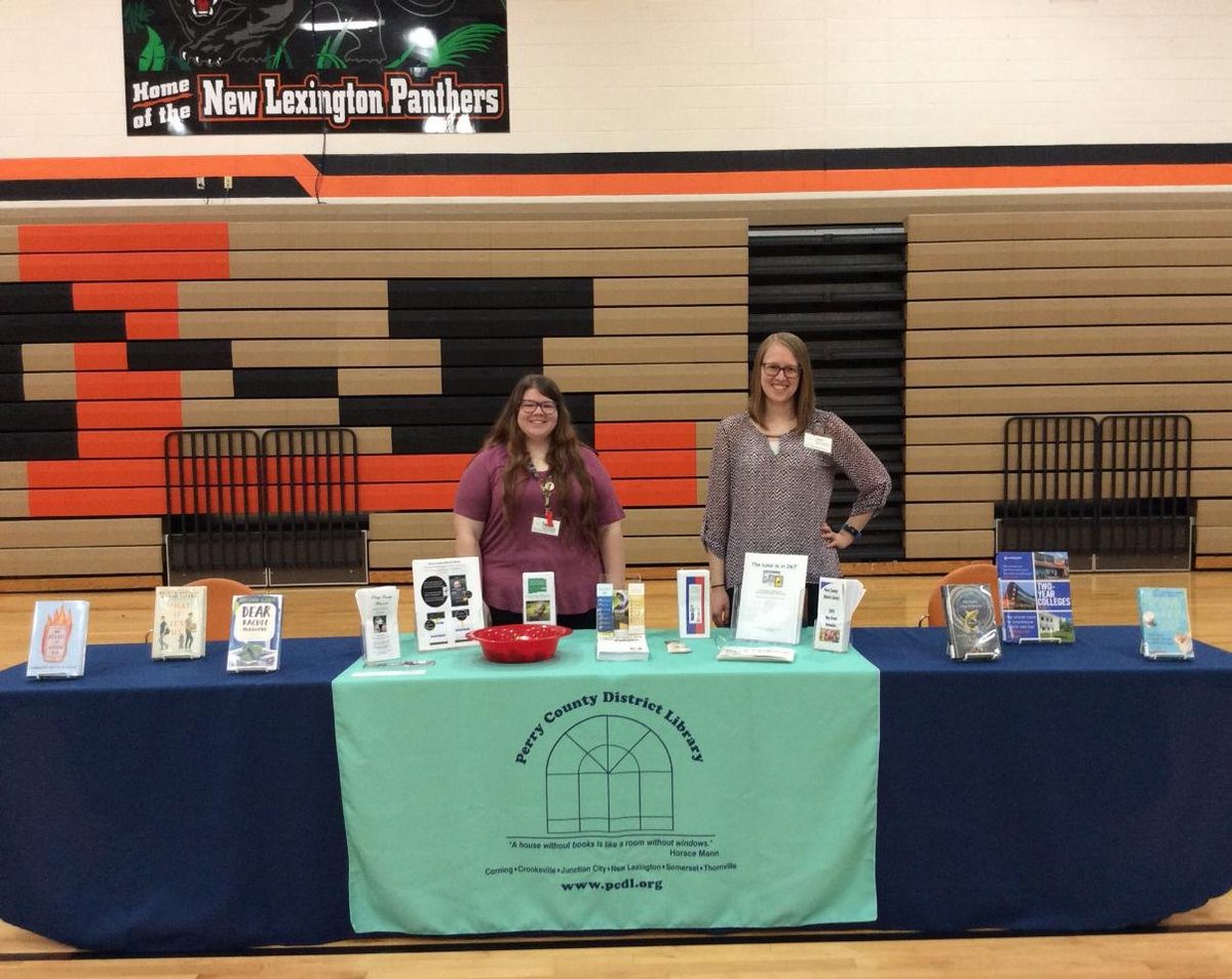 PerryCoDistLib's tweet image. We are at the Transitions Fair until 6pm tonight. Come out and get information about the Summer Reading Program, the Stepping Stones Project, the Oral History Project, and the Lynda Library. #OHLibrariesLead #librariesequalstrongcommunities