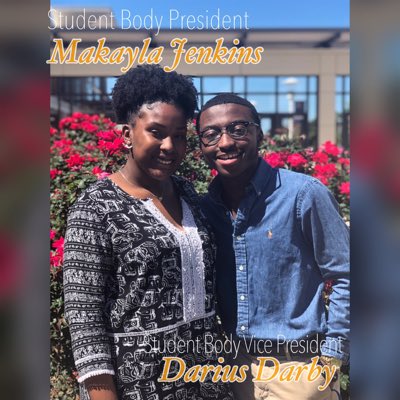#NewProfilePic Congratulations to the 2019-2020 Student Body President &amp; Vice President 🧡💙 <a href="/EgarmanyMardell/">Regina Cherry</a> <a href="/Sabrina_suber/">Dr. Sabrina Suber</a>