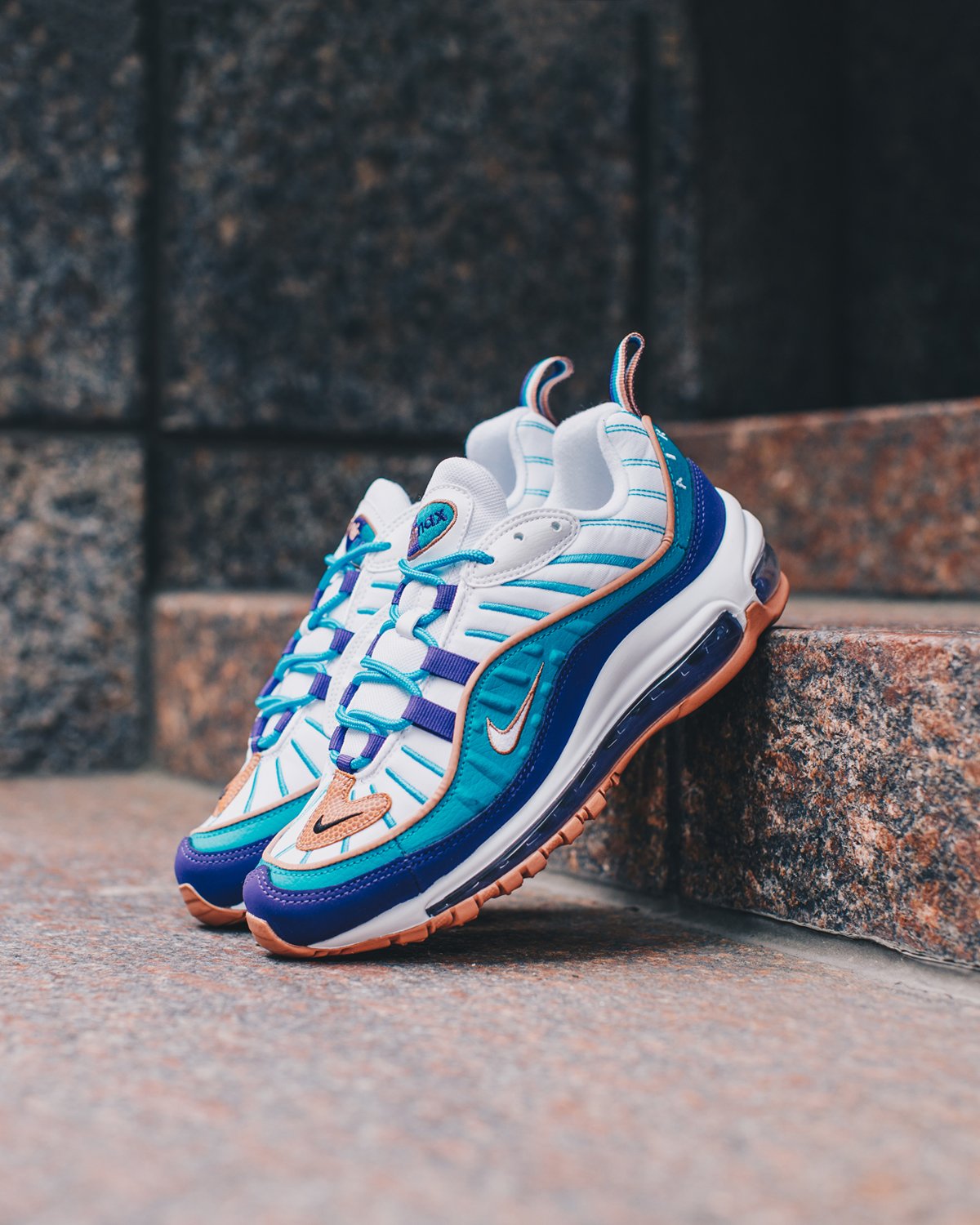 cuestionario rociar Respetuoso DTLR on Twitter: "The #Nike Air Max 98 GS Spirit Teal/Court Purple is now  available in-store and online. Link to cop: https://t.co/fLd5uEUpXW  https://t.co/ZZOySbeBk4" / Twitter