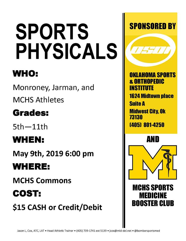 middelnews's tweet photo. Mark your calendars for sport/activity physicals! #mdpurpose https://t.co/QYbuuCqrVH
