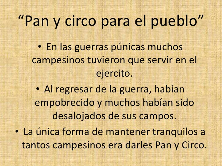 Yolanda on X: "Panem et circenses («pan, circo y vino») es una ...