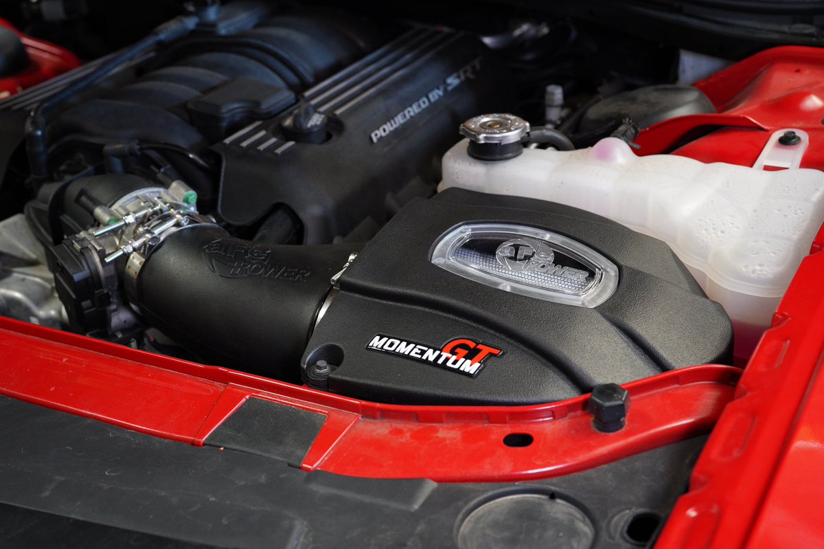 aFePOWER's tweet image. Here’s a look at our Momentum GT cold air intake on a 2019 Widebody Challenger Scat Pack. These beasts need to breathe, and our intakes do the job 💪
.
.
#afepower #afeintake #dodgechallenger #coldairintake #scatpack #2019challenger #mopar #moparornocar