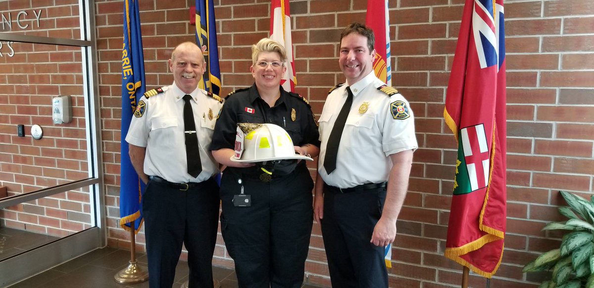 Barrie_Fire's tweet image. Congratulations to @CECW10 Carrie Clark on your promotion to Assistant Deputy Chief/Manager of Fire Prevention and Public Education.