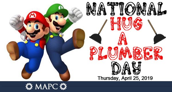 Mechanical Industries Madison WI (@msc_mapc) on Twitter photo It's #NationalHugAPlumberDay! The men & women of <a href="/1901Inc/">1901 Inc.</a>, <a href="/AllComfort5245/">All Comfort Services</a>, Arndt & Son Plumbing, <a href="/HJPertzborn/">H. J. Pertzborn</a>, <a href="/HooperCorp1913/">Hooper Corporation</a>, J. F. Ahern, Monona Plumbing, & Triggs Plumbing work hard day in & day out doing the dirty work! Make sure you give them a big ole hug today! It's #NationalHugAPlumberDay! The men & women of <a href="/1901Inc/">1901 Inc.</a>, <a href="/AllComfort5245/">All Comfort Services</a>, Arndt & Son Plumbing, <a href="/HJPertzborn/">H. J. Pertzborn</a>, <a href="/HooperCorp1913/">Hooper Corporation</a>, J. F. Ahern, Monona Plumbing, & Triggs Plumbing work hard day in & day out doing the dirty work! Make sure you give them a big ole hug today!