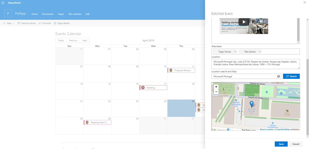 joaojmendes's tweet photo. SPFx - Calendar Web Part

Manage Events on a modern Calendar. 😀
https://t.co/uAud39Mzc8

#SPFx #Office365DevPnP #SPDevWeekly #SharPoint https://t.co/FuXvkCjlnZ
