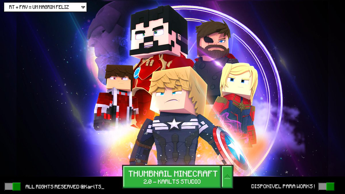 Thumbnail - Minecraft 

     GOSTOU ?

🔁#RT+#FAV❤