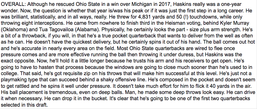 jharrisfootball's tweet photo. 1st B1G quarterback drafted in the first round since Kerry Collins...IN 1995! Dwayne Haskins to Washington... https://t.co/OvrxZyFEta