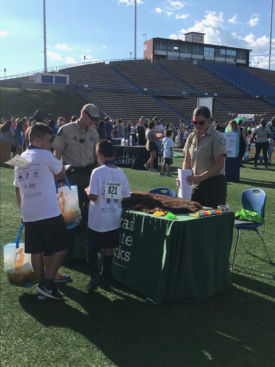 Fun in the ☀️ at the 9th Annual CATCH in Motion Kids’ Marathon Final Lap Event at San Angelo Stadium ⁦<a href="/SanAngeloISD/">San Angelo ISD</a>⁩