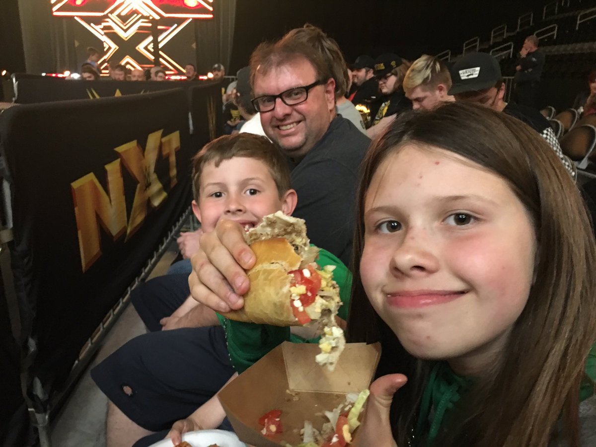 Huskerborn78's tweet photo. Loving ringside seats Bay-Bay!! #NXTOmaha https://t.co/fA9ThQzHMW