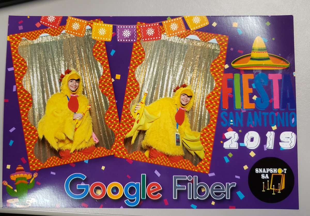 Photo booth fun with <a href="/googlefiber/">GFiber</a> at @SATechTrek <a href="/sachamber/">SA Chamber Commerce</a> <a href="/Geekdom/">Geekdom</a> for <a href="/FiestaSA/">Fiesta San Antonio</a> earlier this week!