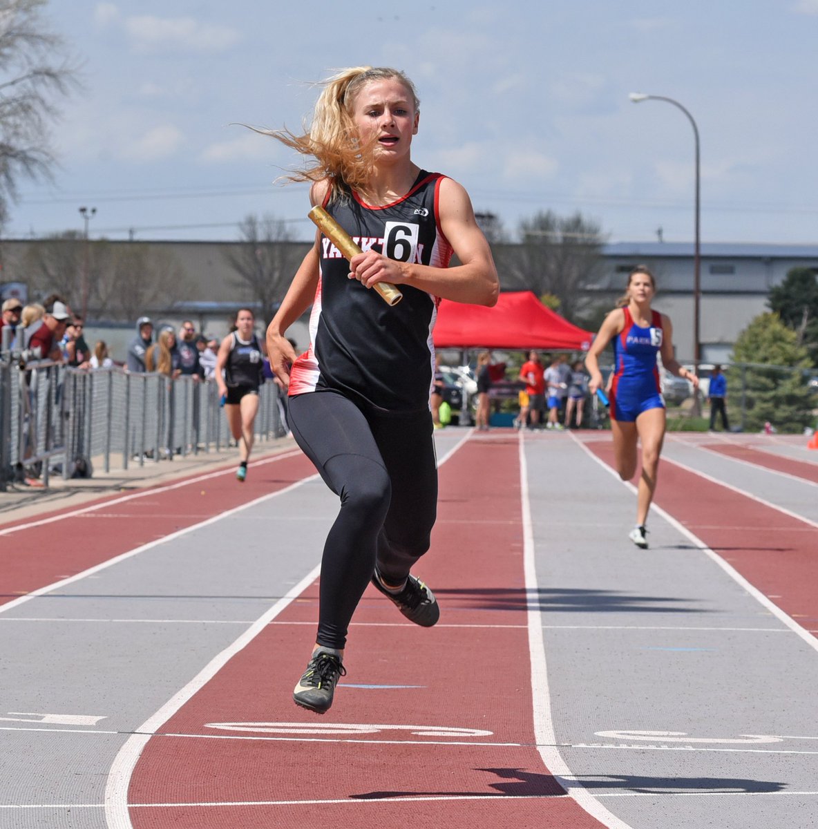 jhoeck's tweet photo. Yankton girls showed off their depth today at the First Dakota Relays by winning three relays https://t.co/QjVExqhyCN