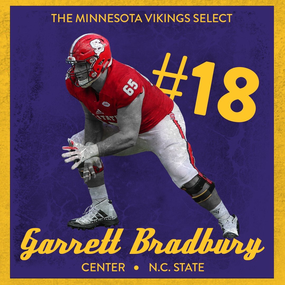 The pick is in! 

YOU LIKE THAT, #Vikings fans?