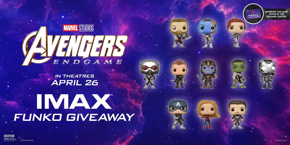 RegalMovies's tweet photo. FOLLOW us and RETWEET with #EndgameIMAXPrizeGiveaway for a chance to win! 🎟: https://t.co/OuwmO0I7PU

Rules: https://t.co/hrk8Lp1edK https://t.co/N7kLWj0BYG