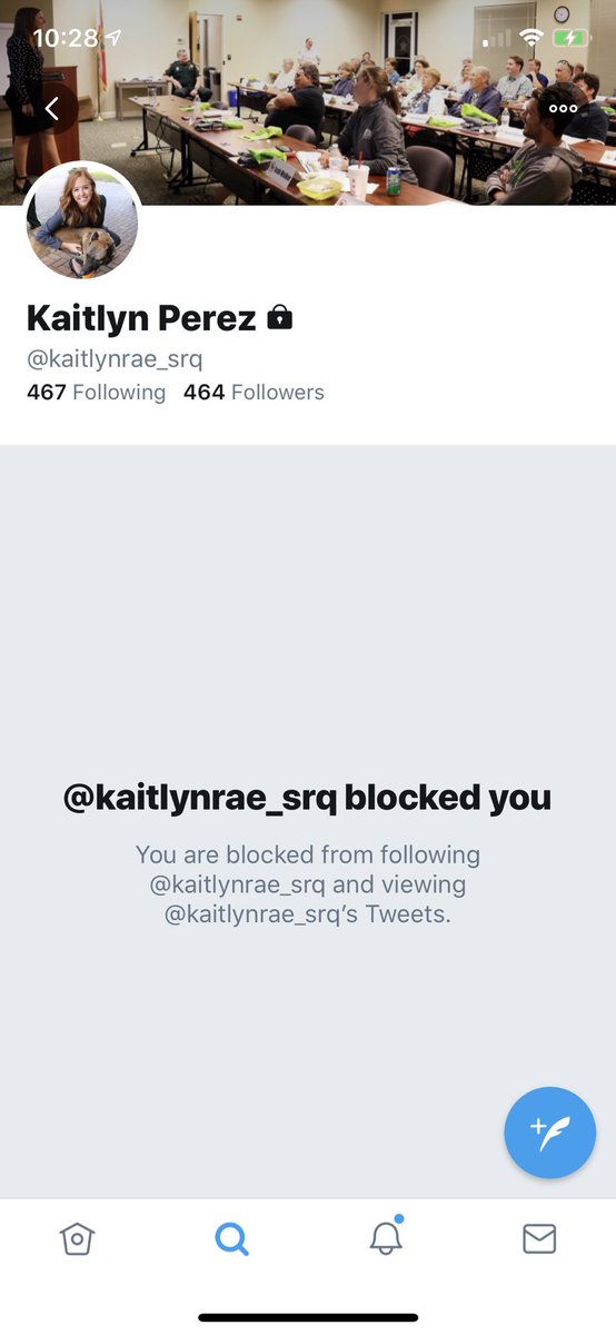 So, I’ve been blocked by the @SarasotaSheriff’s spokeswoman @kaitlynrae_srq who has tweeted official business from the account, which is now shielded from public view. CC: @FLFAF #PublicRecords #SunshineLaw #Transparency