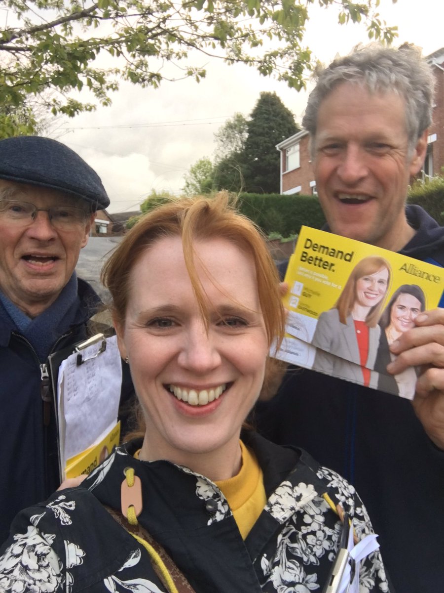 Thanks to Gordon and @duncan_morrow for your help this evening. We slogged it up some major hills in Mount Michael Park!  Some great chats in Garland Green with lots of updates on roads, planning and Four Winds Community Group. On 2nd May Guy 1 Eastwood 2 #CastlereaghSouth