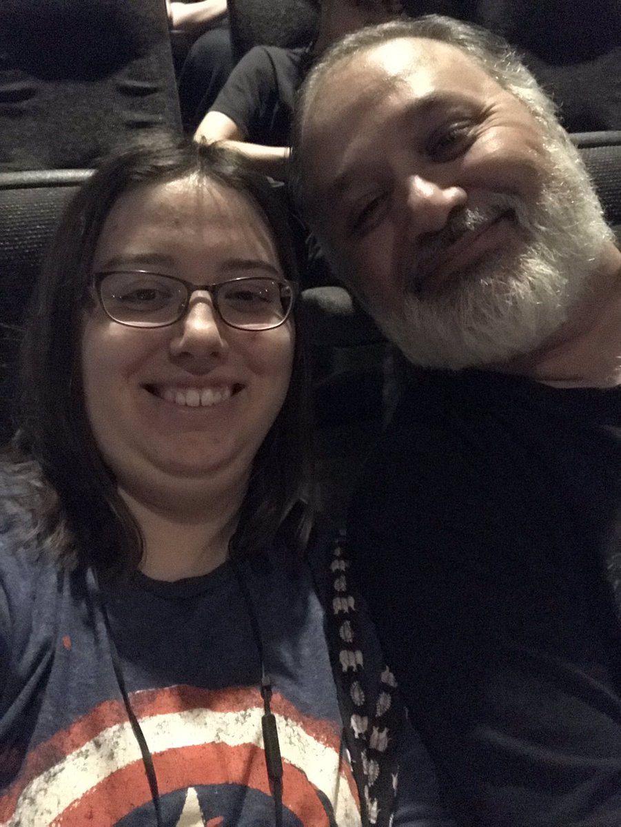 AlexPickett10's tweet photo. My dad and I waiting for Avengers Endgame #Endgame #AvengersEngame #marvelgeeks https://t.co/BA2sc3dh4X