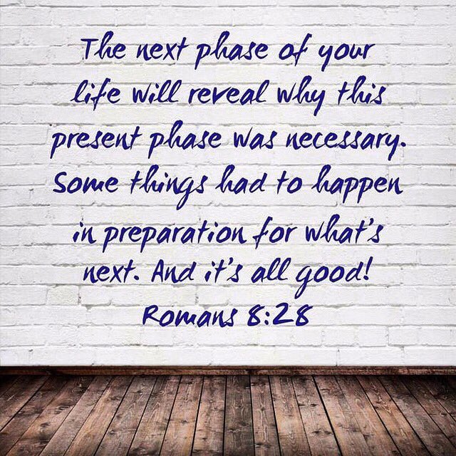 BishopBronner's tweet photo. Before it’s all over, you’ll discover God was working things out for your good! #good #providence #trust https://t.co/E9dKuUb3Hl