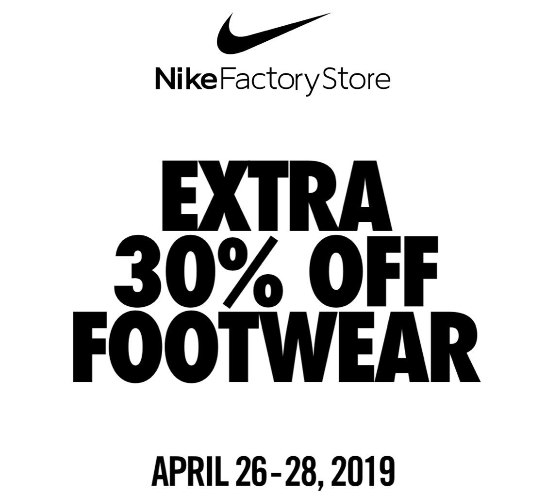 30 off nike outlet