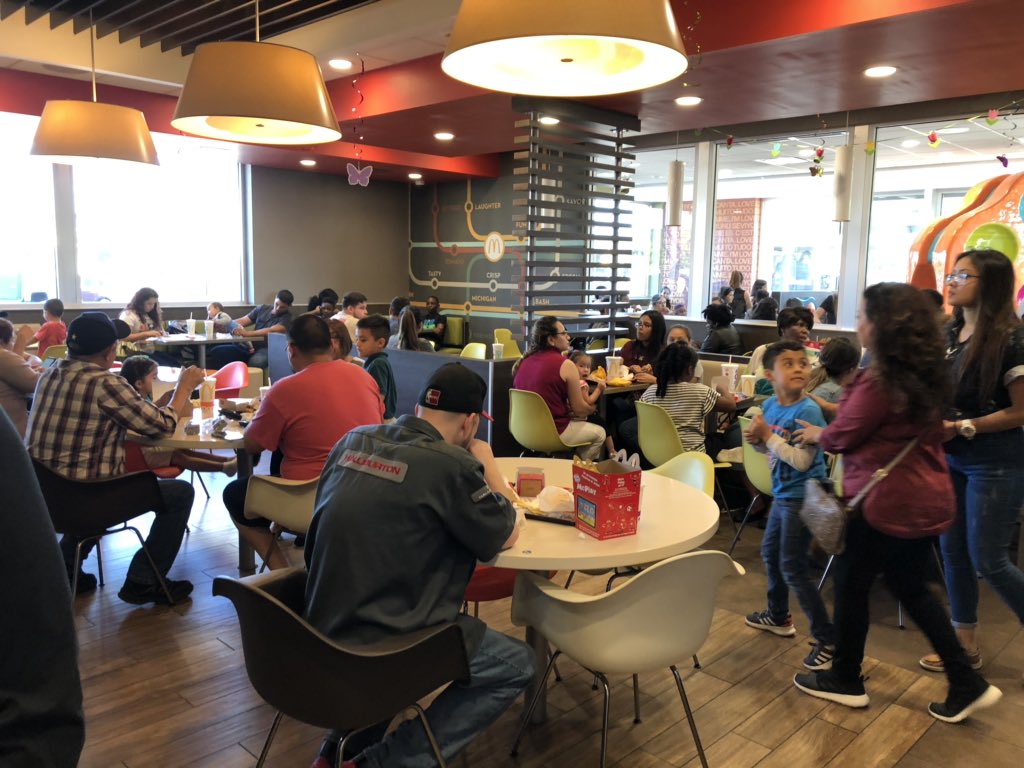 HumbleISD_JFE's tweet photo. 2nd McSpirit night of the year for JFE. Thank you to all the students, parents, and staff for coming out to support our school. A huge thank you to @JenniferVillaf2 and @McDonalds ❤️ #proud2bJFE #HumbleISDJoy https://t.co/ngUBoSkIiD