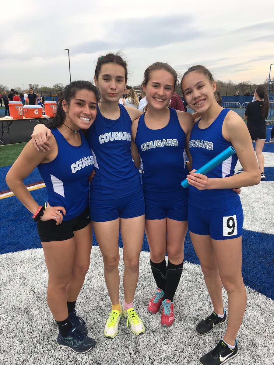 VHGirlsTrack's tweet photo. 4x8 of Payton, Jasmine, Carly, &amp; Emma kick off the finals with a 6th place finish and season best time of 10:22! https://t.co/6J7g8Lb5ZU