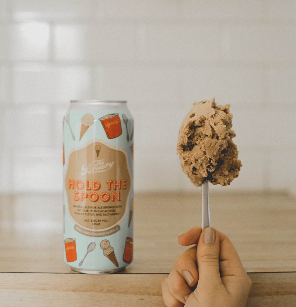 brewsperience's tweet photo. I scream, you scream, we all scream for ice cream flavored beer!

Hold The Spoon by @TheBruery was brewed in collaboration with @jenisicecreams. This delicious imperial blond ale was brewed with lactose, cocoa nibs, peanut flower, &amp; salt. Cheers!

#beer #craftbeer #thebruery https://t.co/hL0HEQNMgY