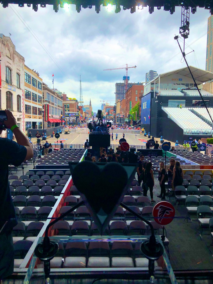 Roger Goodell’s view for the night.