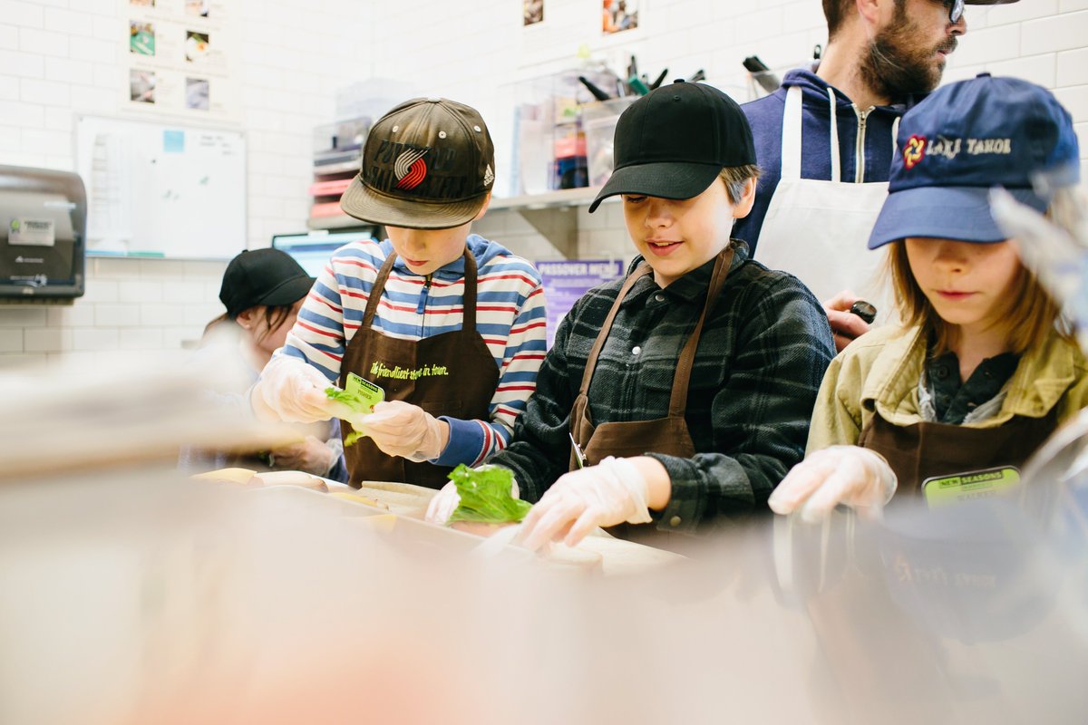 We’re all about building community through great food—especially with our tiniest customers! Today is one of our favorite days: Take Your Kid to Work Day. Thanks for all of your help, kiddos! (Pictured: Fisher, Elliot &amp; Walker from our Woodstock store.) #takeyourkidtoworkday