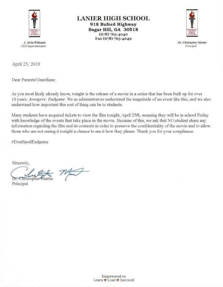 peytonmenzz_'s tweet photo. when ur principal sends this out>>>> #endgame https://t.co/0BcowVdWUM