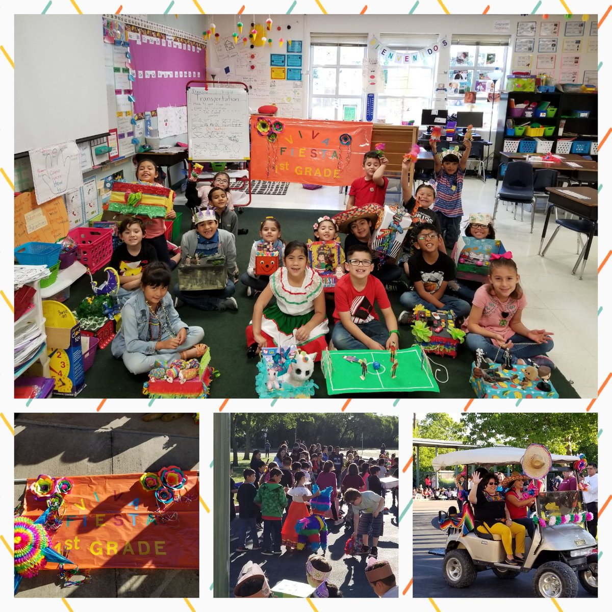 MsDelgadillo7's tweet photo. Viva fiesta! 🎉🎊Viva 1st grade! #ThisIsBurke #ThisIsNorthside https://t.co/pjXyYfBHoB