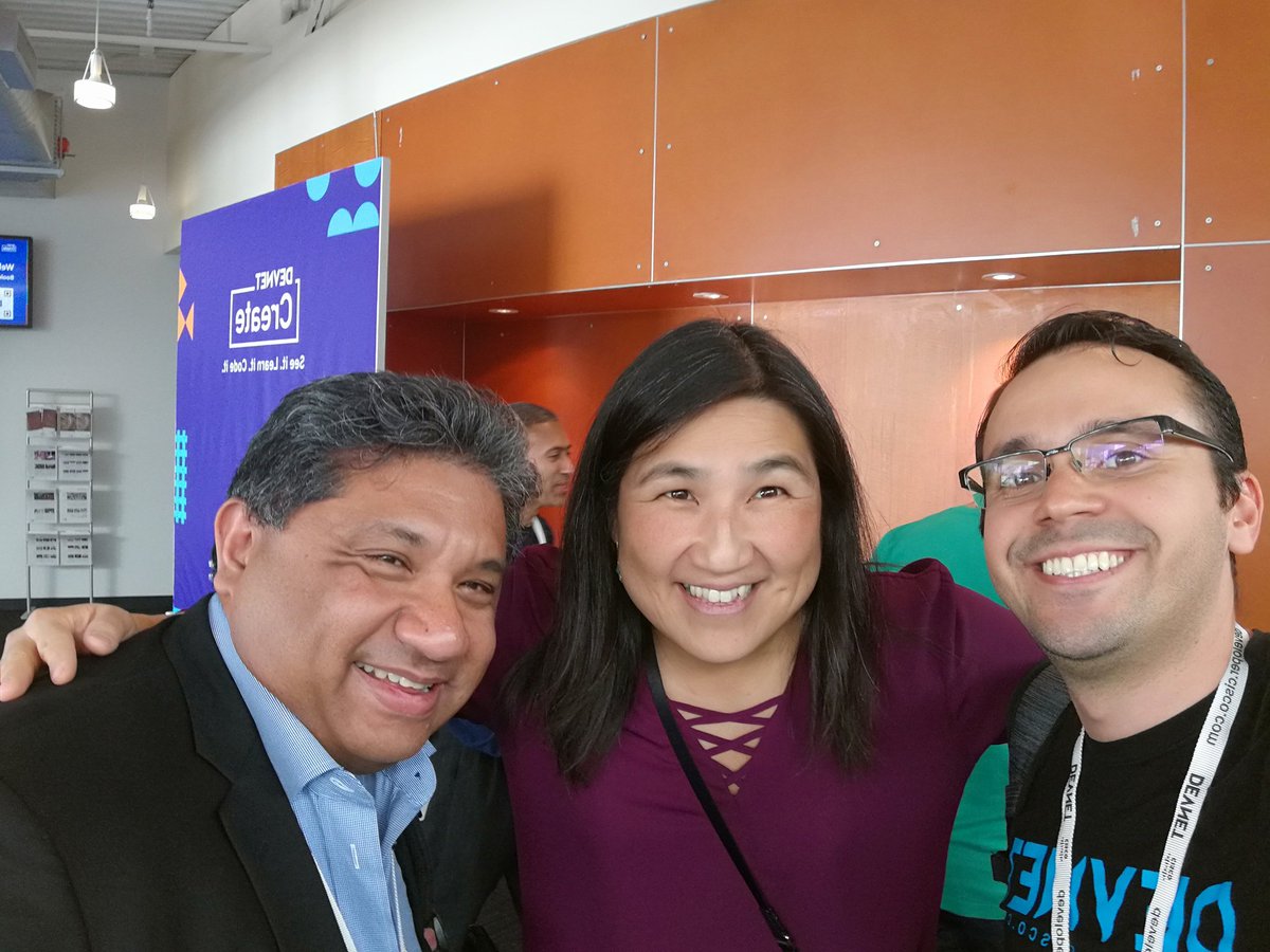 #DevNetCreate with <a href="/susiewee/">susie wee</a> and <a href="/zkerravala/">Zeus Kerravala</a>. It is always great to talk to them. The main topic, it is a small change in the airport code to host the next #DevNetCreate in San Jose, Costa Rica. From SJC to SJO. What do you think about it? #DevNetCreate in Costa Rica. 😏😁