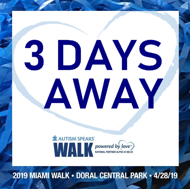 Join us this Sunday at our 20th Anniversary Miami Walk as we celebrate #WorldAutismMonth. You won't want to miss it! Register at act.autismspeaks.org/miami