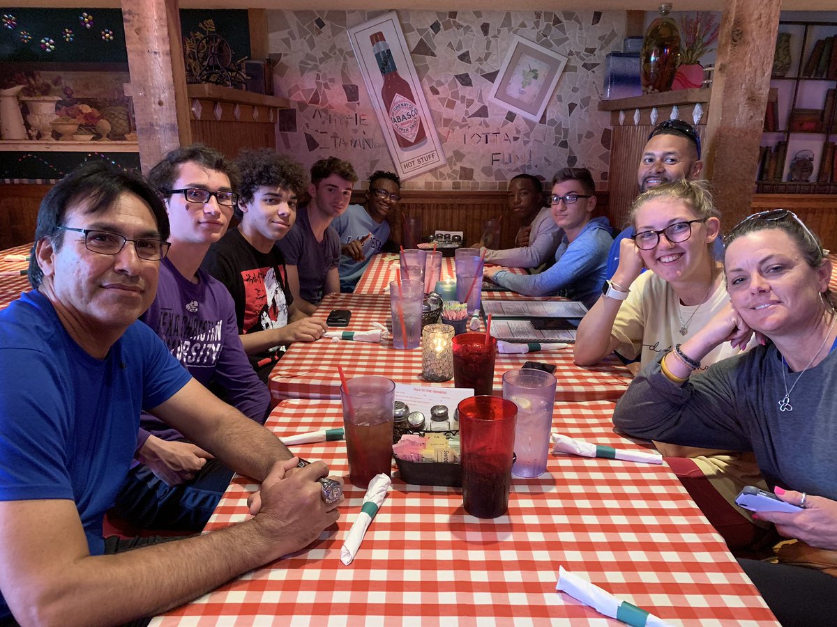 doc235AT's tweet photo. Sitting down for our team meal getting prepared for the regional track meet tomorrow. Good luck Bears! Run fast, turn left, jump long, and give it your all! #GRIT @aganninger @CoachB_82 @CoachPerez247 @ashleigh4554 @wsisdschools @SGATAD @Doc_W_LAT https://t.co/kls8AWKNPT