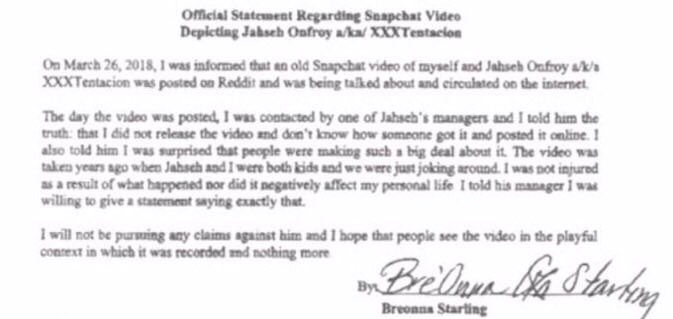 So, reportedly, an old video of X and his female friend had resurfaced from a long time ago (I believe it was 2013). X is seen hitting her out of jest. The caption of the video “I hate this n*gga” also supports this, as well.Here is the girl’s statement that was in the video: