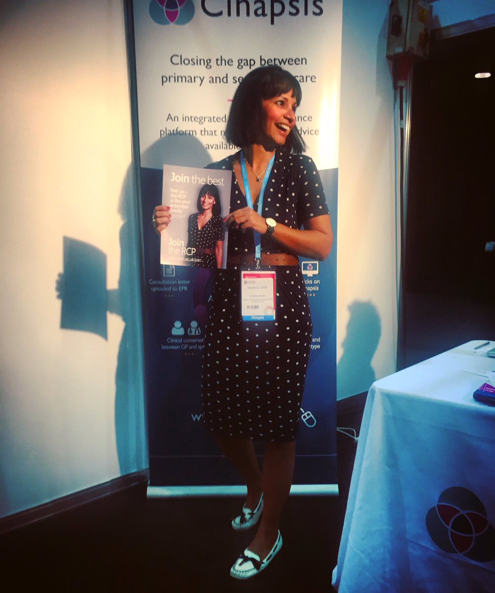 KatrinaSheikh's tweet photo. What a fantastic 1st day at the RCP Medicine 2019 conference! 
Very interesting and inspiring topics.
@myCinapsis generated lots of interest, great to talk innovation with digital health enthusiasts.

Bring on day 2! 

#RCPMed2019 #cinapsis #digitalhealth #medicalregistrar https://t.co/t1ilsVPIqq