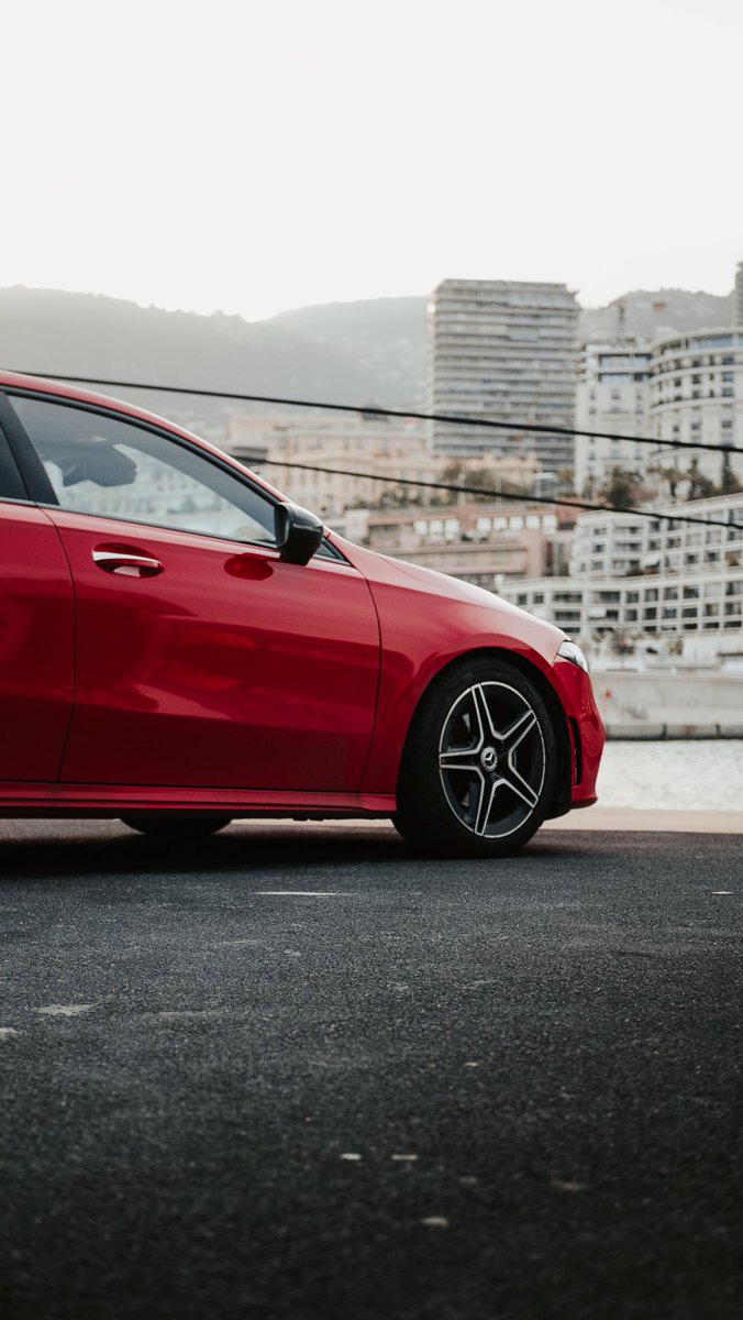 cavmedia's tweet photo. Found the all new A-Class in Monaco  harbor. This car is gorgeous. 

#Mercedesbenz
#Aclass
#AMG https://t.co/mWhtGfKR0B