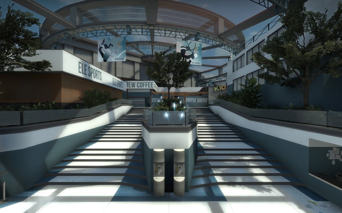 CounterStrike's tweet photo. Today we are rotating maps into and out of the game. de_ruby and cs_workout have been added and Abbey and Biome have been removed. More information in today's Blog Post: https://t.co/vOZVNafYqA https://t.co/98FjAGAQoG