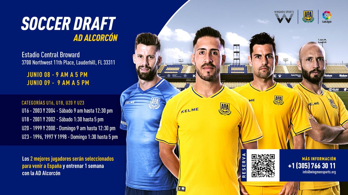 Oportunidad inmejorable para cualquiera que viva en el Sur de Florida y se encuentre persiguiendo el sueño de ser futbolista profesional. Aprovecho y les dejo link adalcorcondraftmiami.eventbrite.com