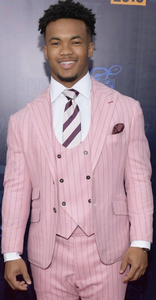 Kyler Murray and his pink pinstripe suit goes 1 in this year's draft