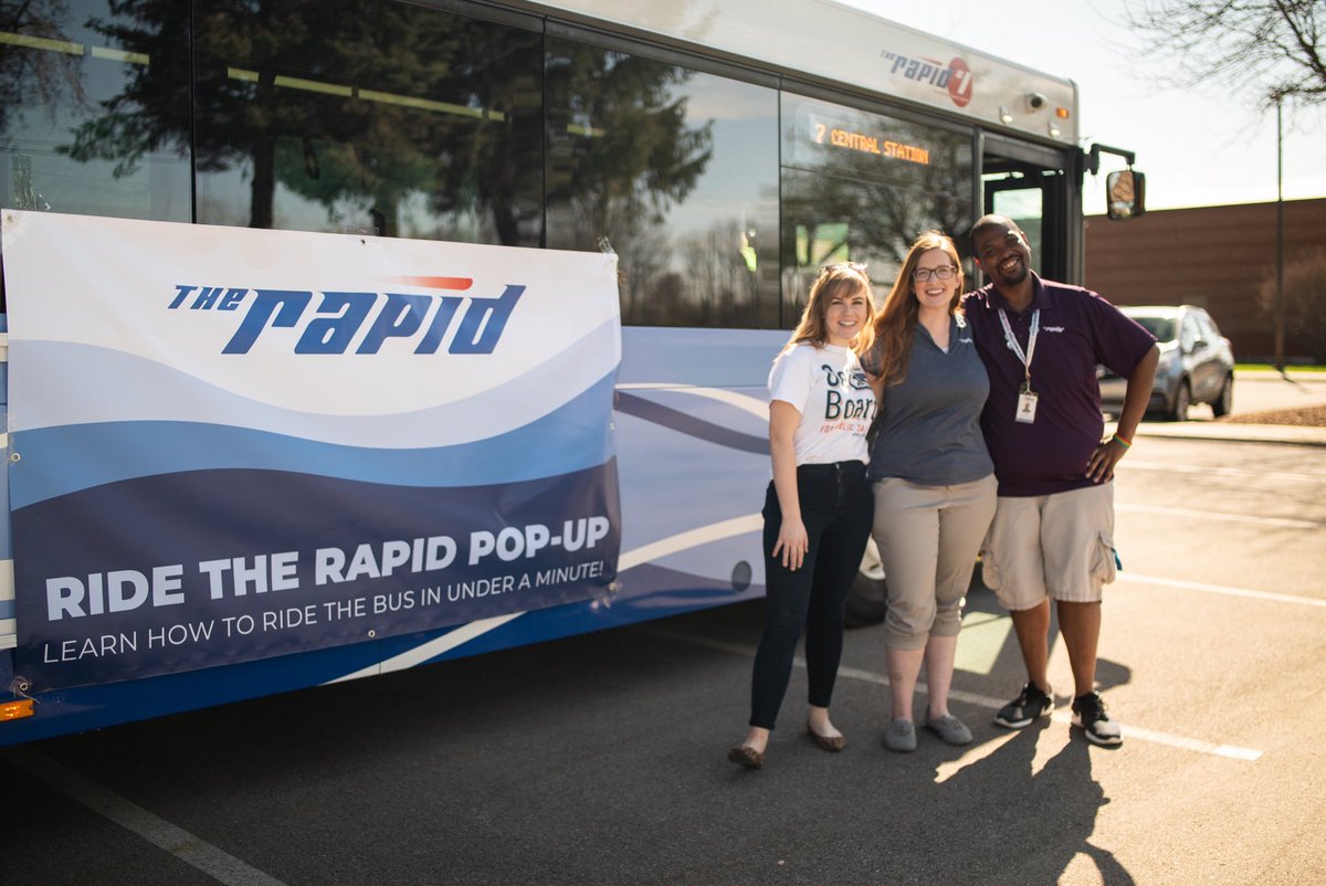 BreenySchlacter's tweet image. Today was a good reminder of why I love my job. 
Access to high quality, well-funded and supported #publictransit doesn’t just change lives, it changes communities.

#GetOnBoard #RideTheRapid